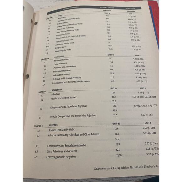 Glencoe Language Arts Grade 7 Student Handbook and Teacher Answer Workbook - Picture 5 of 10